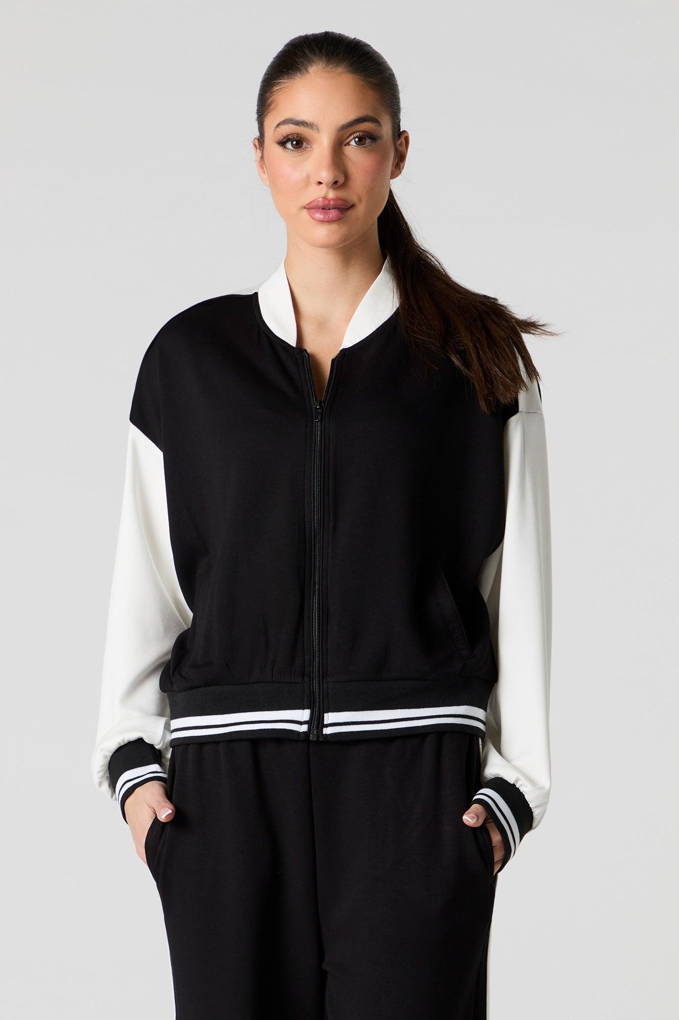 Colourblock Varsity Jacket Female Product Image