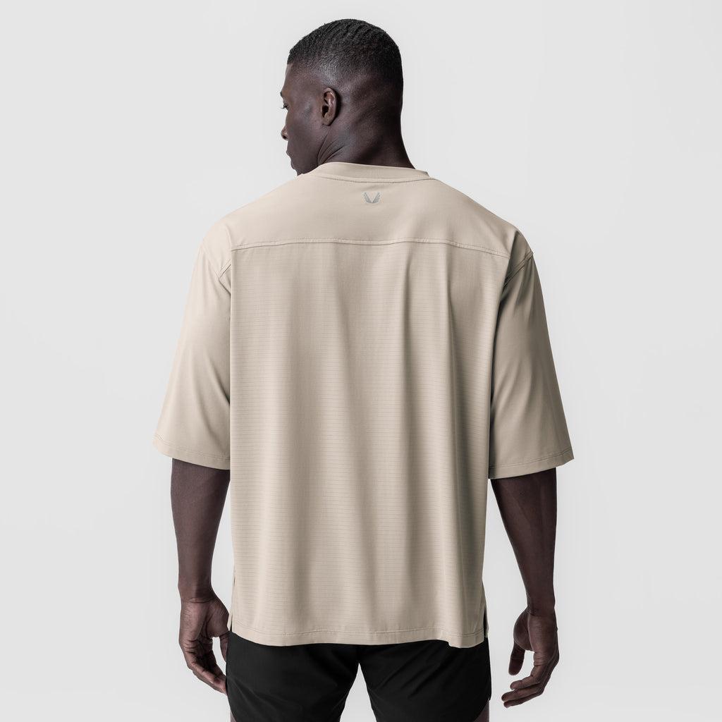 0841. 3D-Lite® 2.0 Lycra® 3/4-Sleeve Oversized Tee - White "OTWR" Product Image
