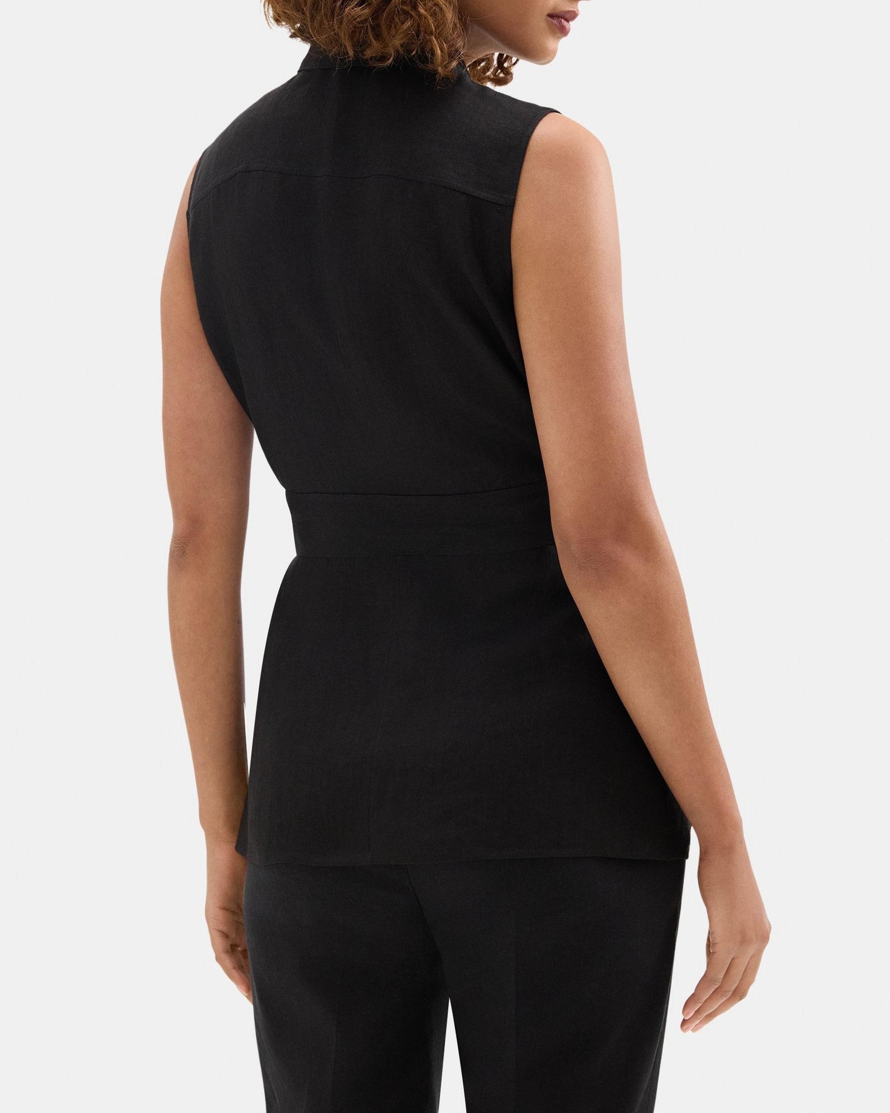 Belted Patch Pocket Shirt in Hemp Product Image