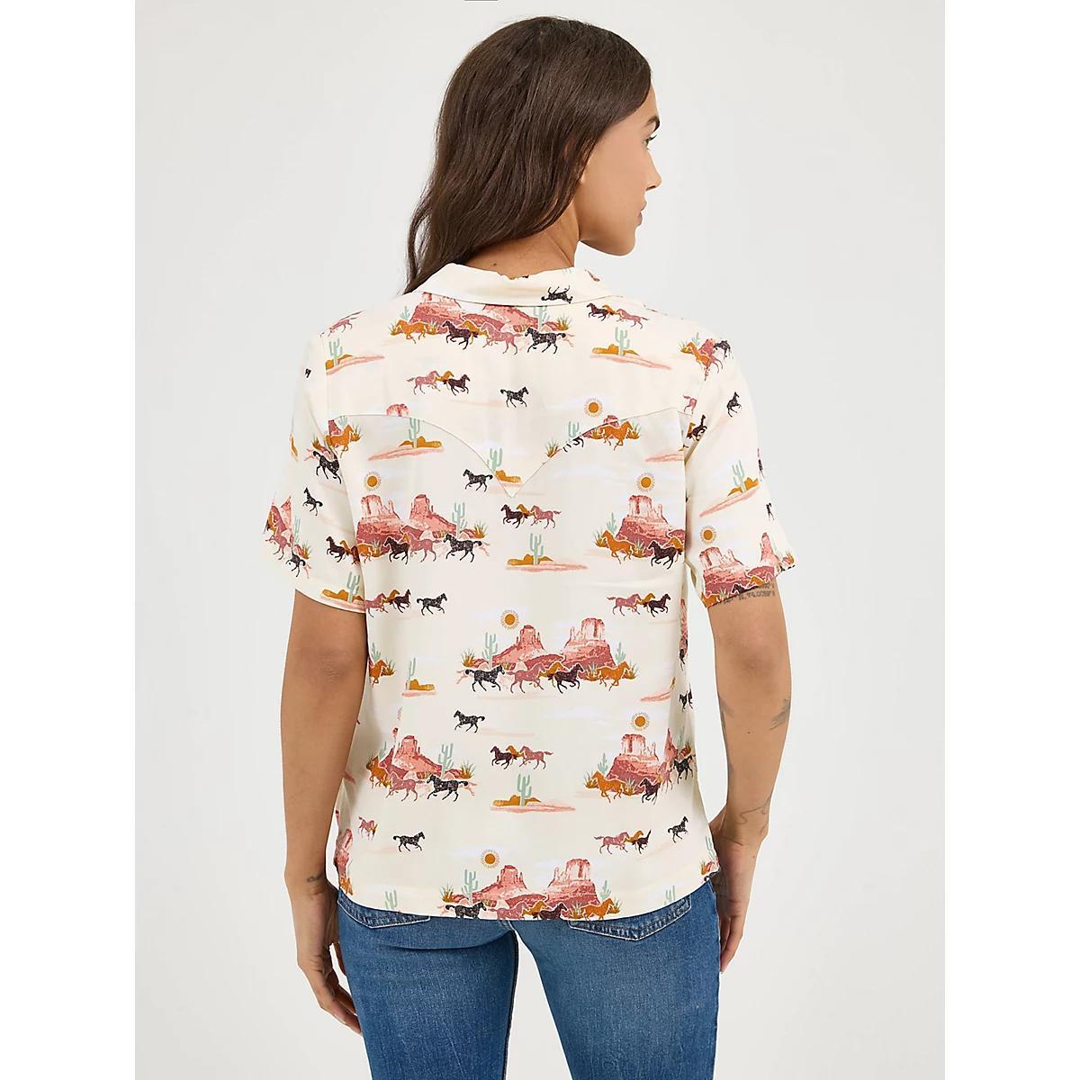 Women's Wrangler Retro® Cowgirl Camp Shirt | Women's TOPS | Wrangler® Product Image