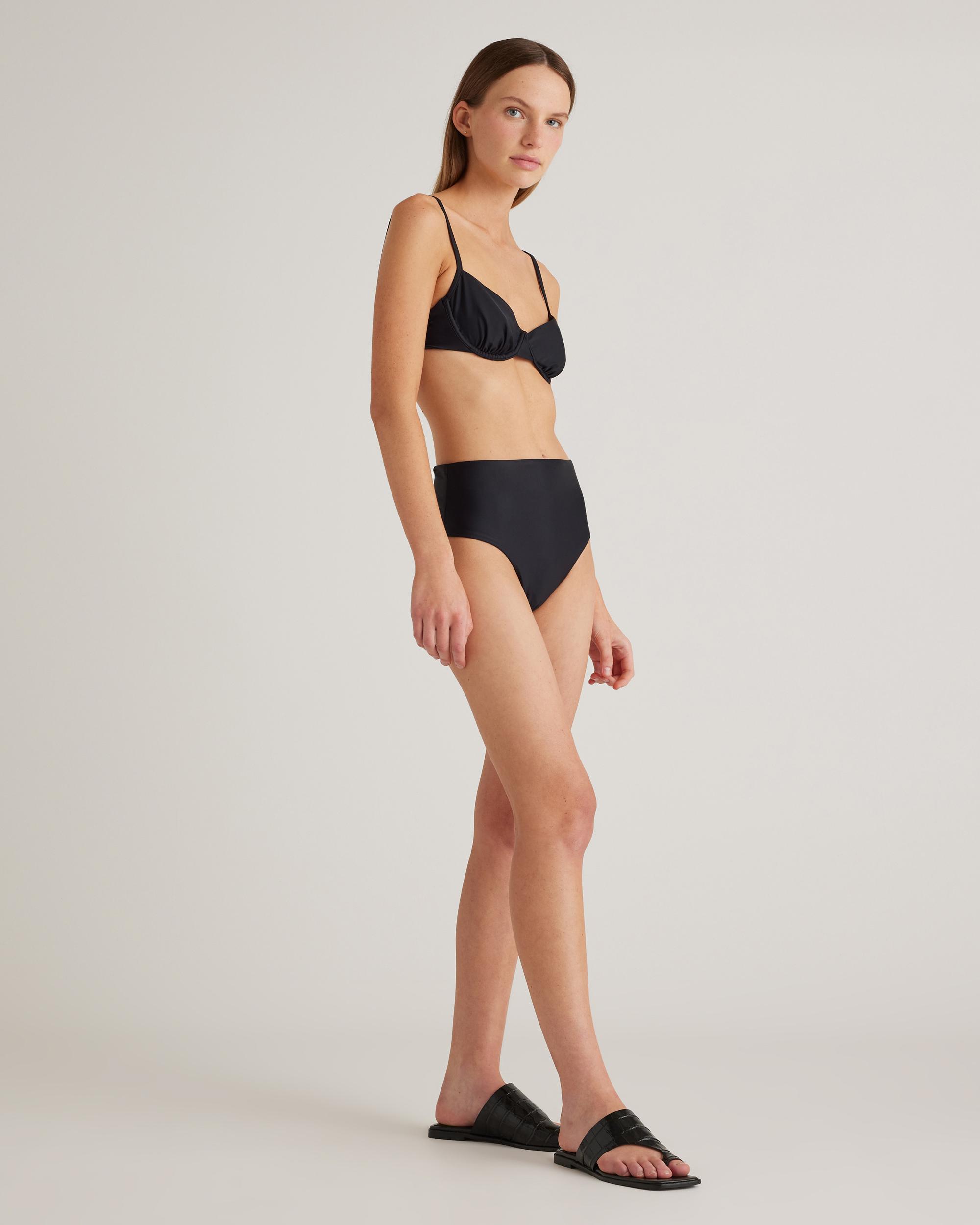 Quince | Women's Italian High-Rise Bikini Bottom Size XS, 78% Recycled Polyamide, 22% Spandex Product Image