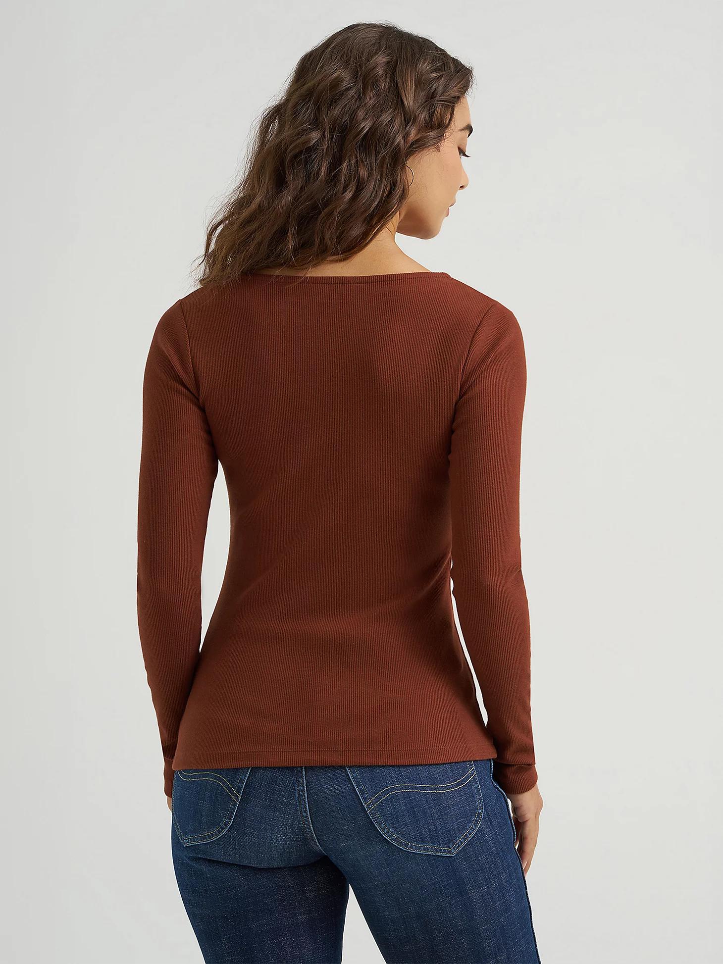 Women's Fitted Square Neck Top | Women's Tops & Tees | Lee® Product Image
