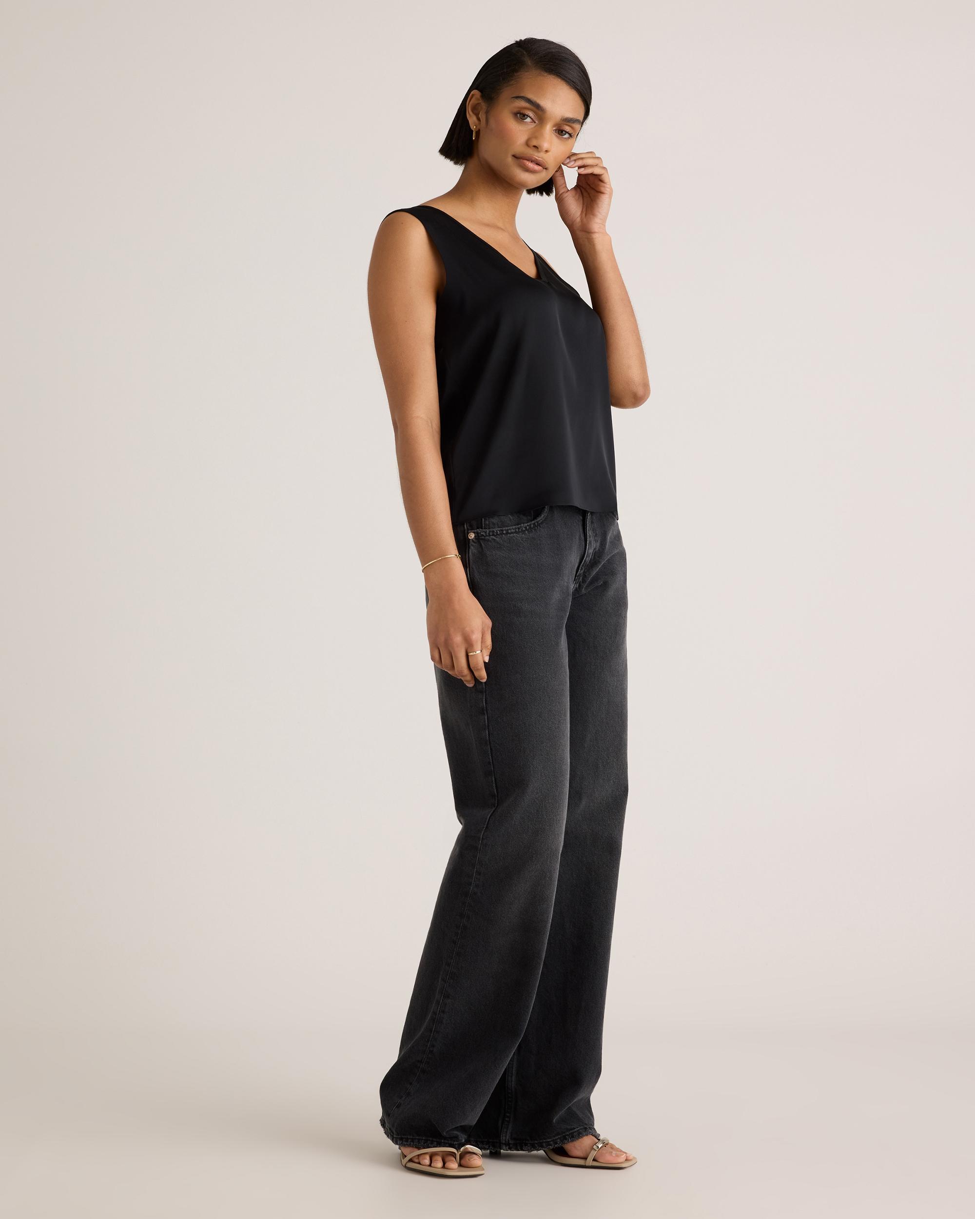 Quince | Women's 100% Washable Silk Stretch Tank Top Product Image