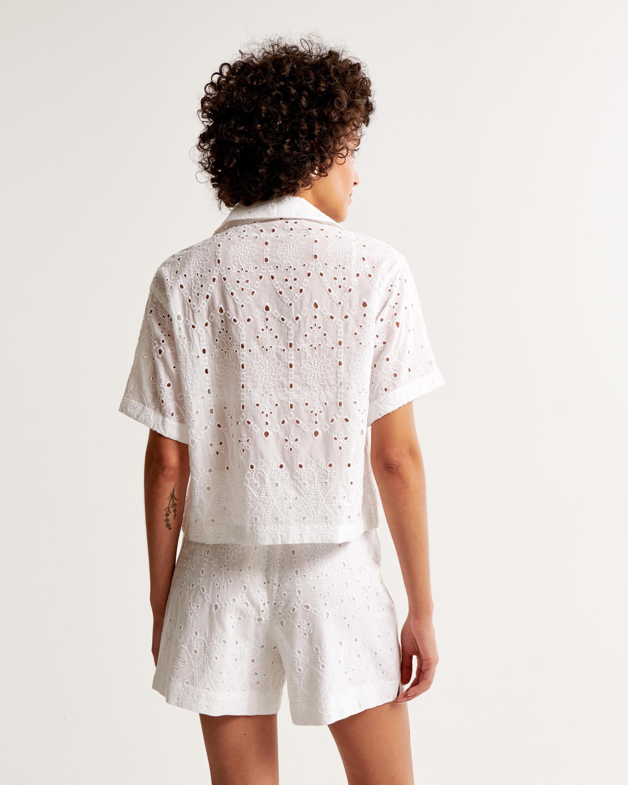 Linen-Blend Pull-On Short Product Image