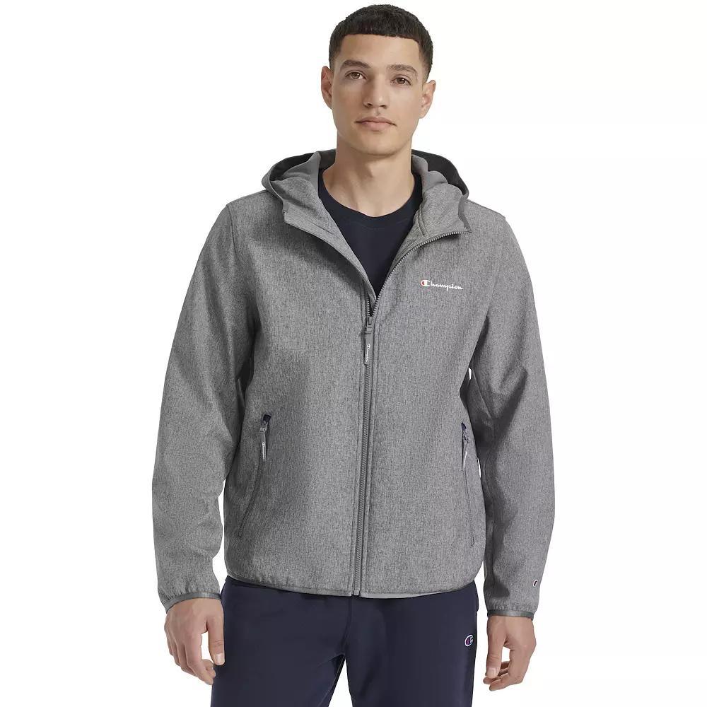 Men's Champion® Performance Hooded Soft Shell Jacket, Size: Medium, Grey Grey Product Image