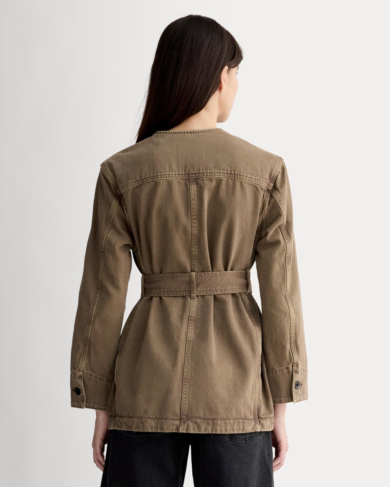 Womens Long Denim Barrel Jacket by Everlane Product Image