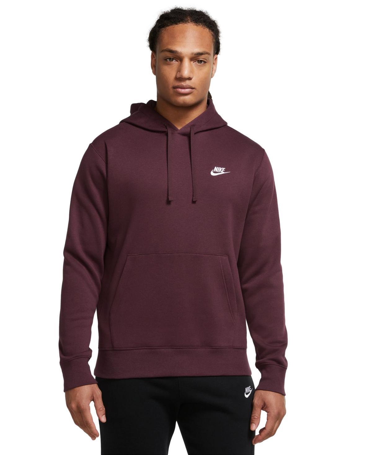 Mens Nike Sportswear Club Fleece Pullover Hoodie Dark Gray Grey Product Image