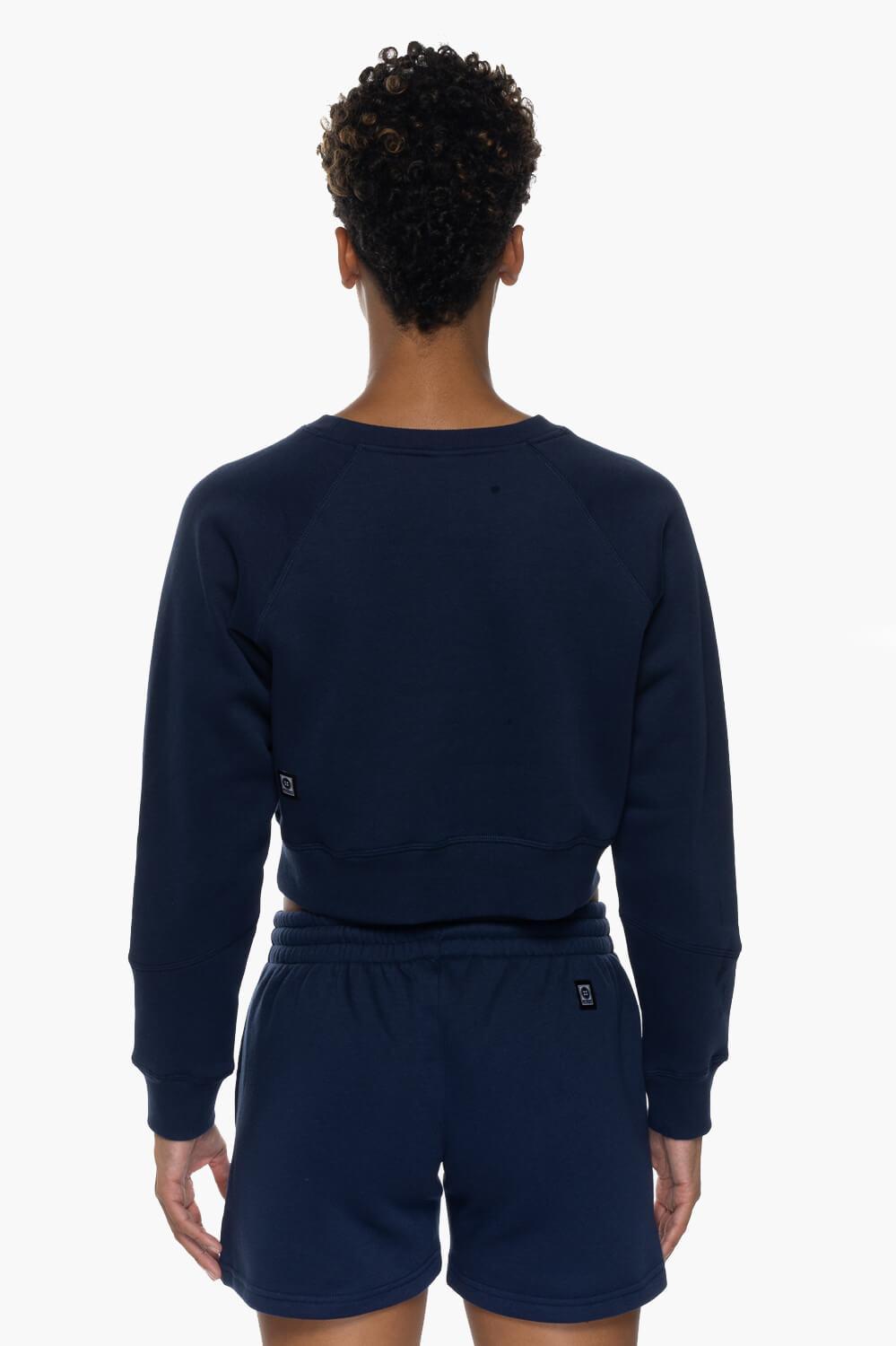 Brynn Cropped Fleece Crewneck Product Image