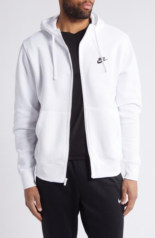 Mens Nike Sportswear Club Fleece Full-Zip Hoodie Grey Heather Product Image