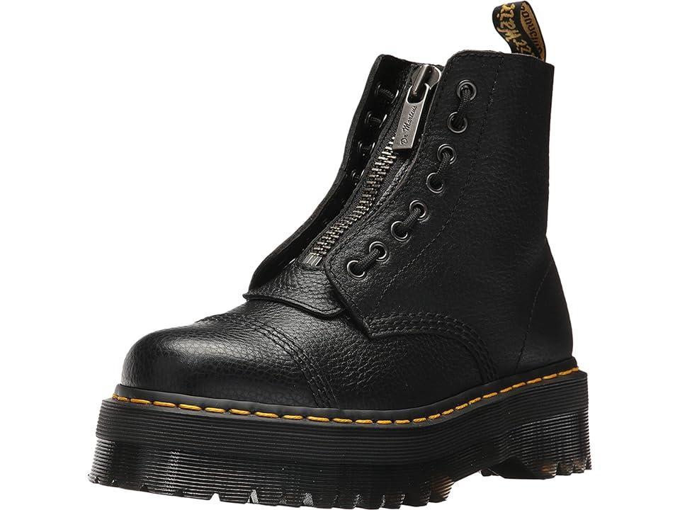 Dr Martens Sinclair flatform zip tumbled leather boots Product Image