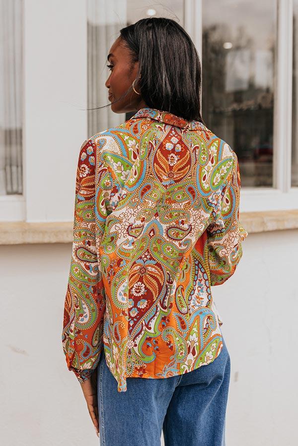 Playful Pursuits Paisley Button Up Product Image
