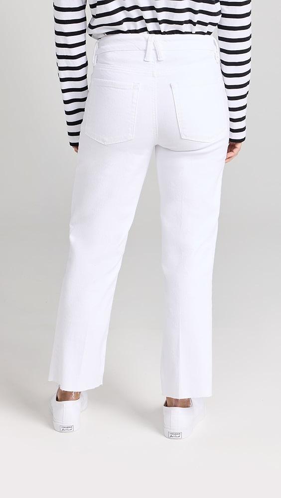 Good American Good Petite Straight Raw Hem Jeans | Shopbop Product Image