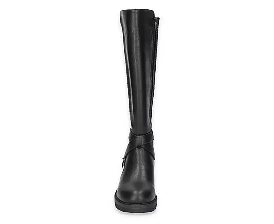 Easy Street Austyn Women's Easy Works Slip Resistant Tall Boots, Size: 6 XW, Black Stretch Product Image