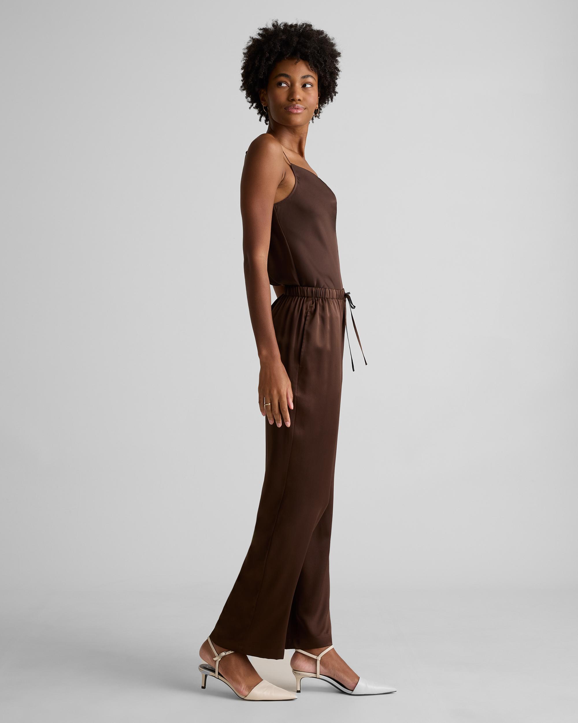 Quince | Women's Drawstring Wide Leg Pants Silk Product Image