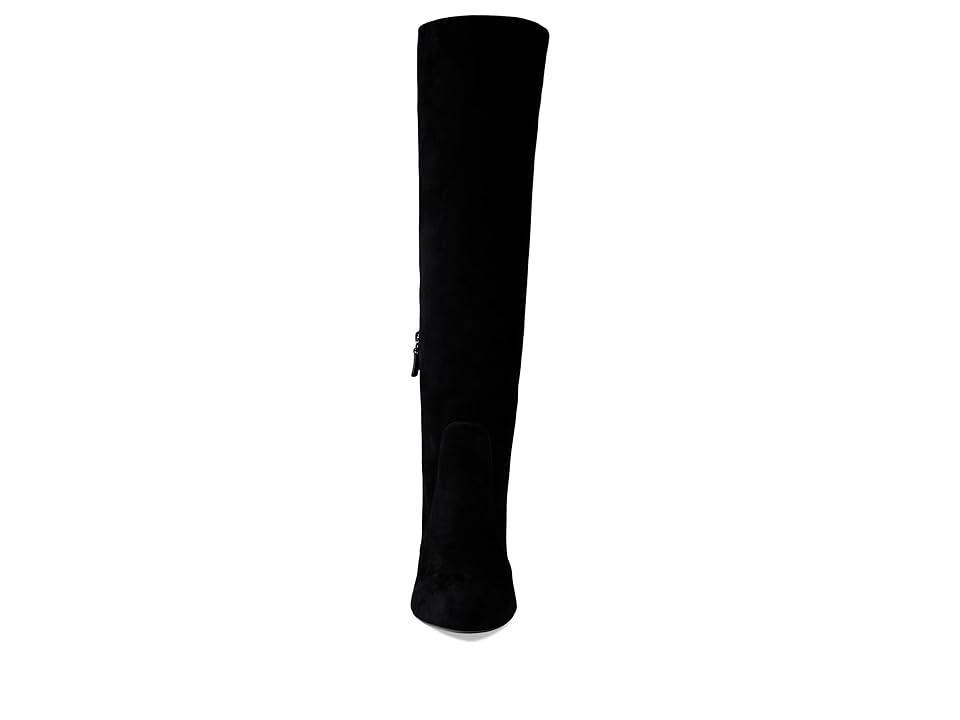 Schutz Womens Maryana Croc-Embossed Block Heel Pointed-Toe Tall Boots Product Image