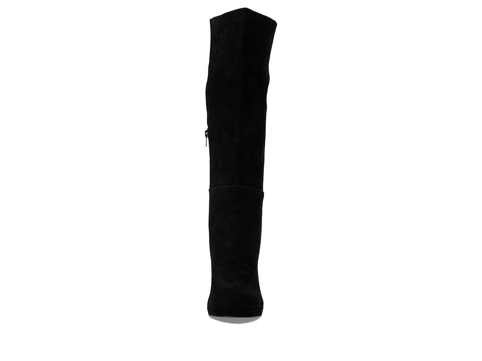 Schutz Womens Maryana Croc-Embossed Block Heel Pointed-Toe Tall Boots Product Image