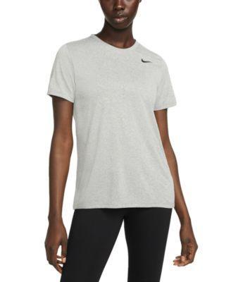 Women's Nike Dri-FIT Tee, Size: Medium, Tumbled Gray Product Image