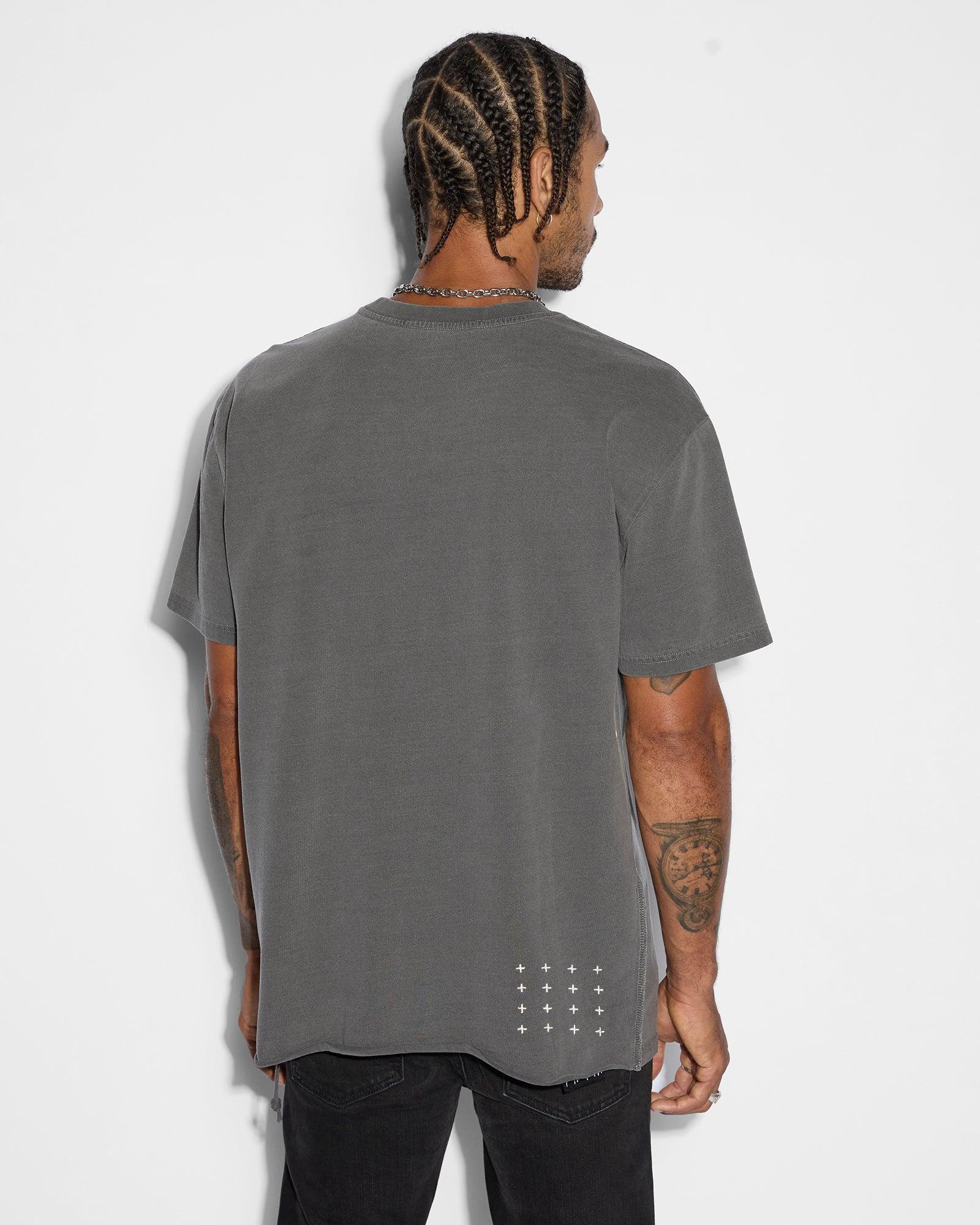 420 LEAF BIGGIE SS TEE CHARCOAL Male Product Image