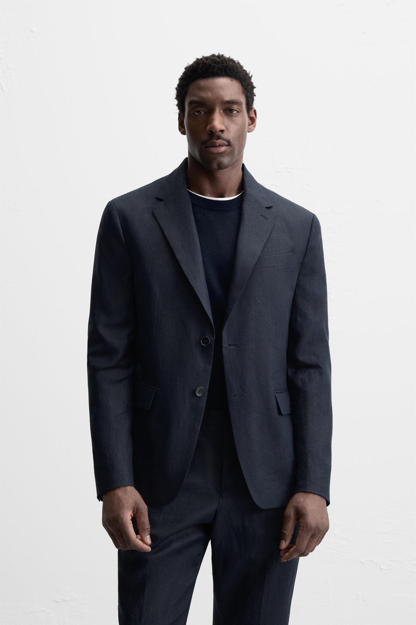 100% LINEN SUIT BLAZER Product Image