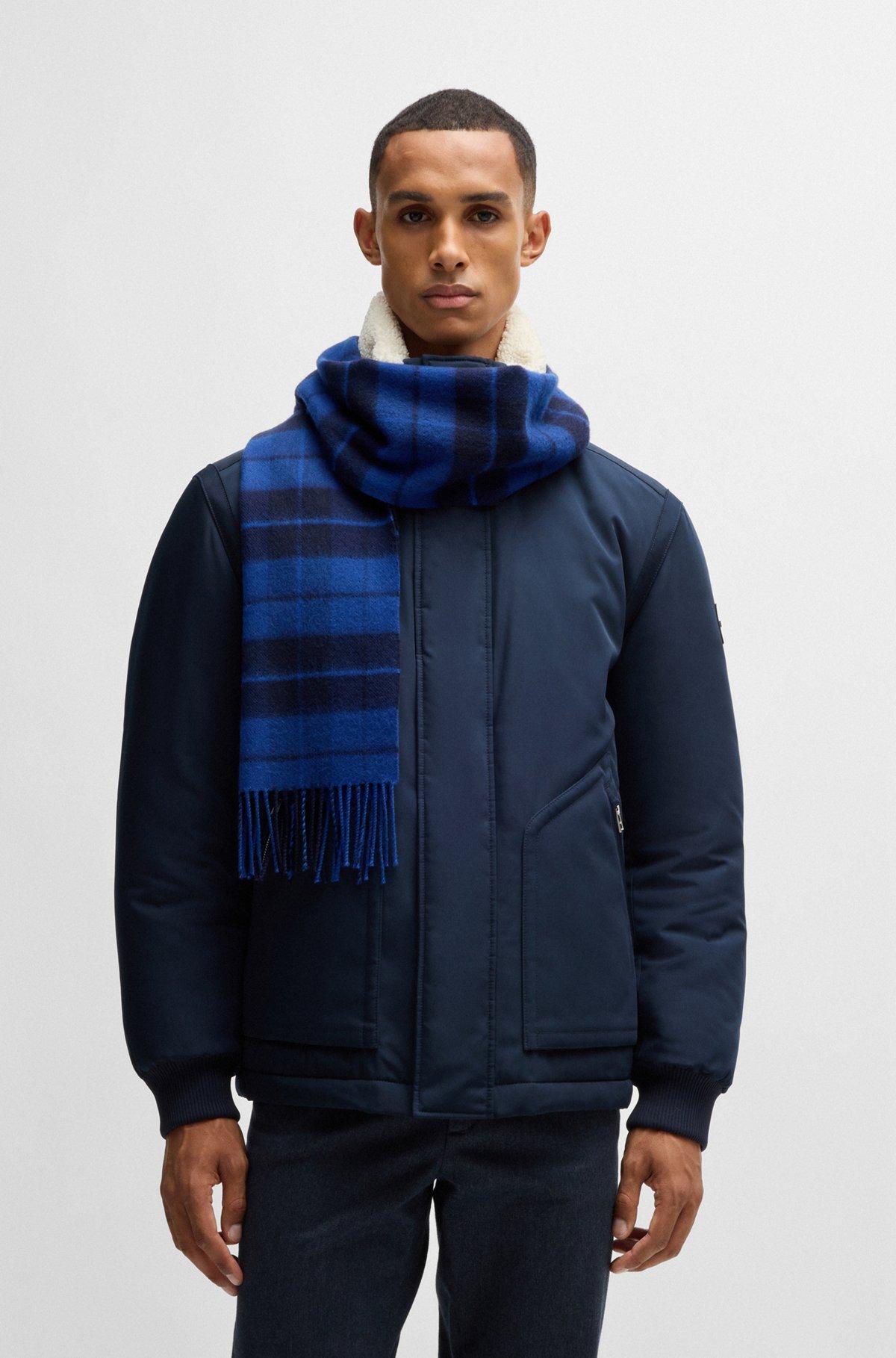 Wool scarf with twisted fringes Product Image