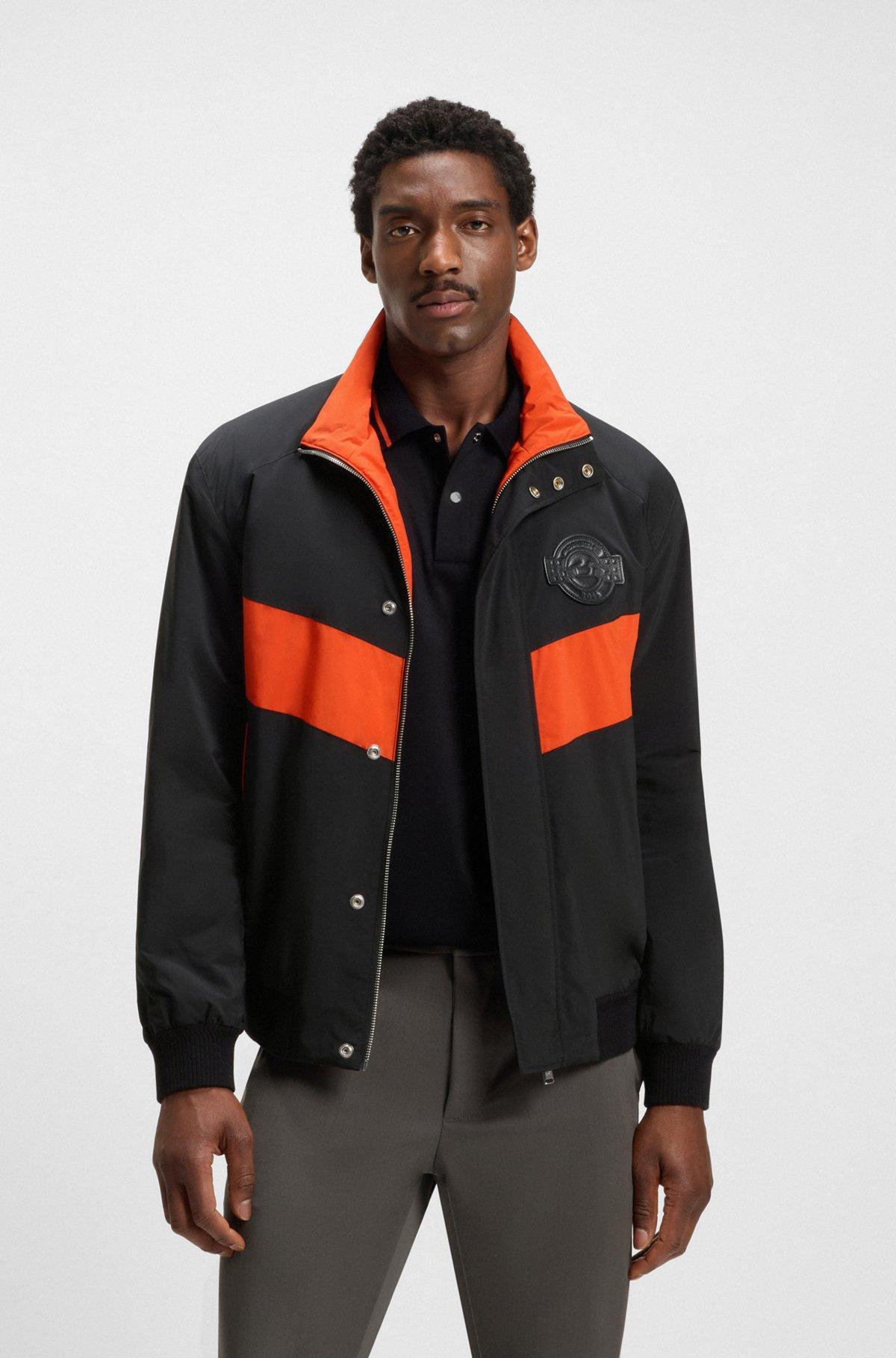 BOSS - Porsche x BOSS jacket with contrast inserts - Black Product Image