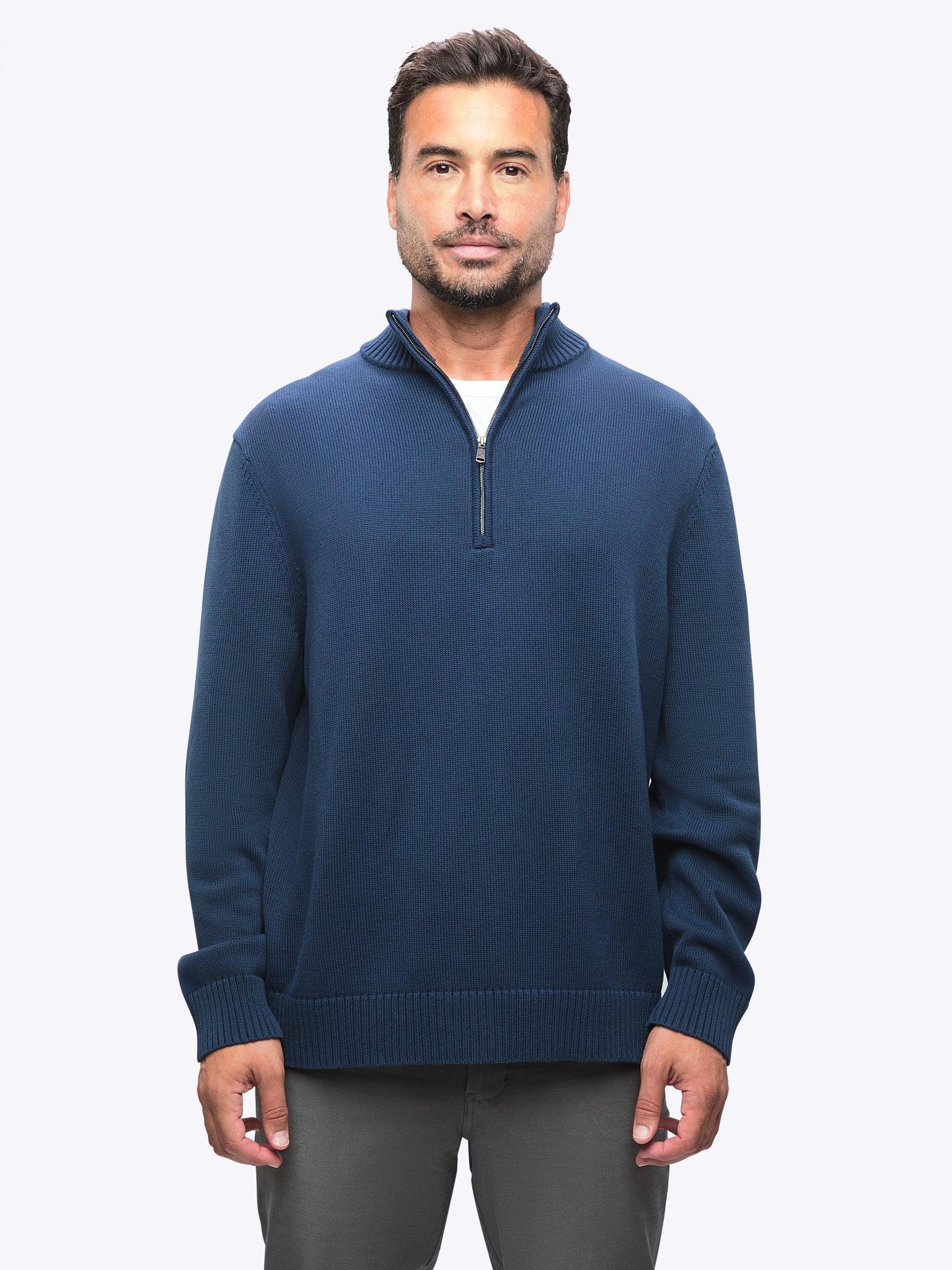 Odyssey Sweater Q-Zip | Iron Navy Classic-Fit Product Image