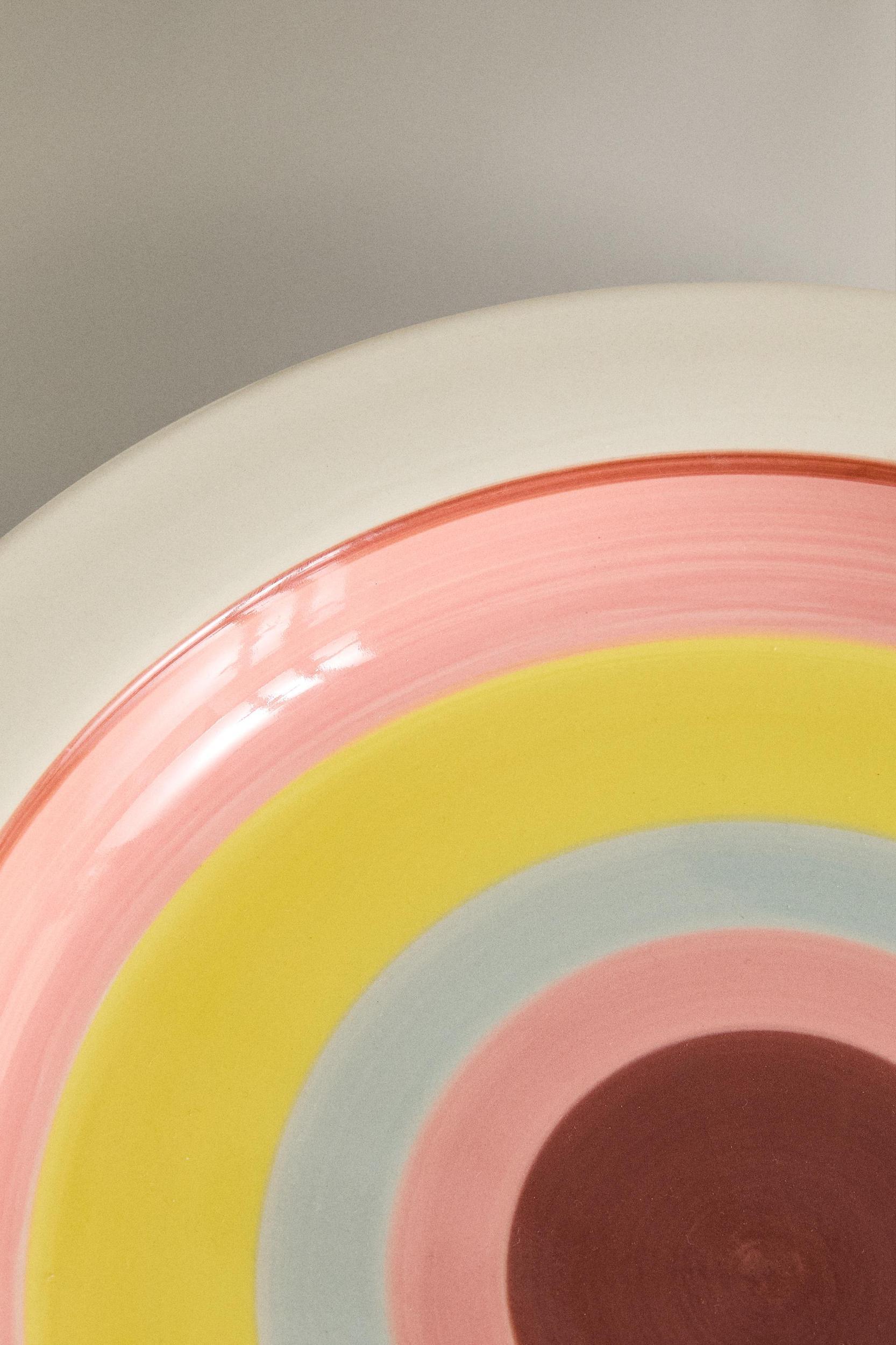 CERAMIC SERVING DISH CIRCLES X COLLAGERIE Product Image