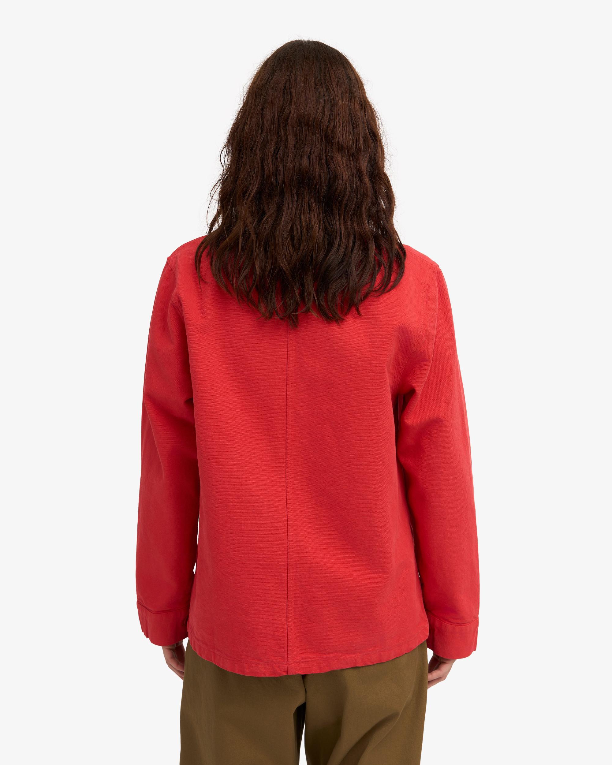 Organic Workwear Jacket - Dusty Olive Product Image
