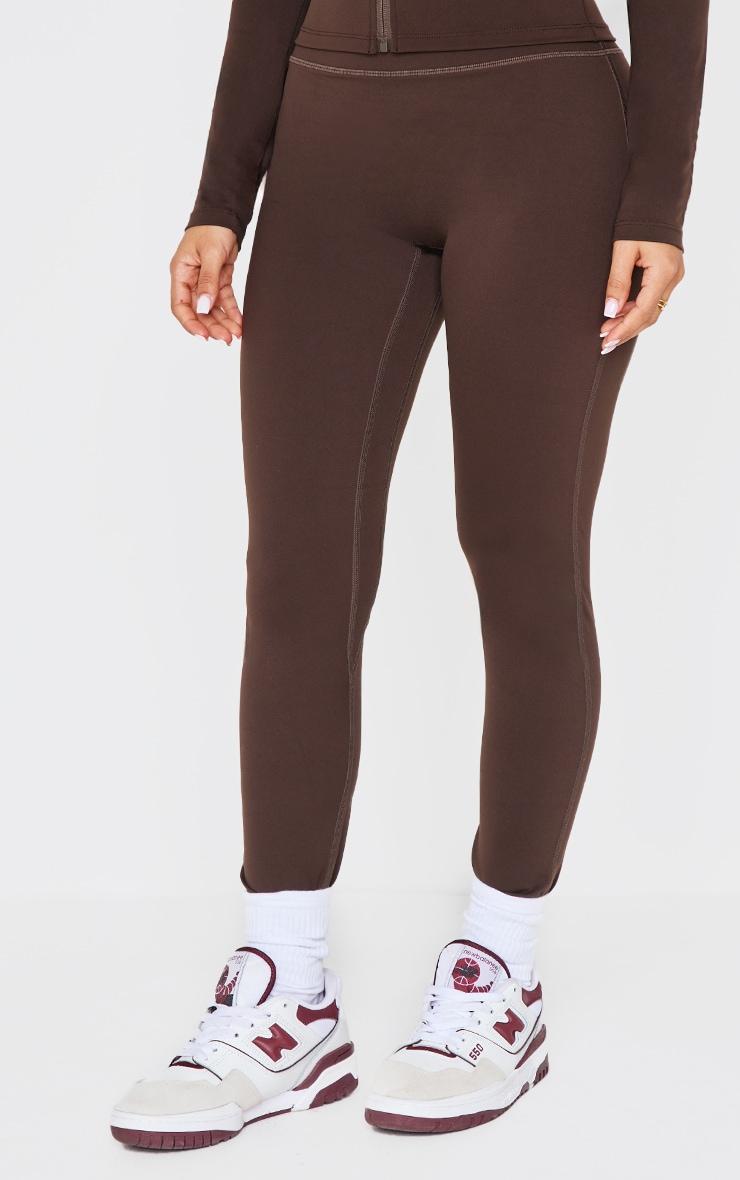 Petite Espresso Sculpt High Waist Gym Leggings Product Image