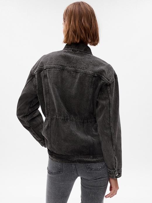 Cinched Denim Jacket Product Image