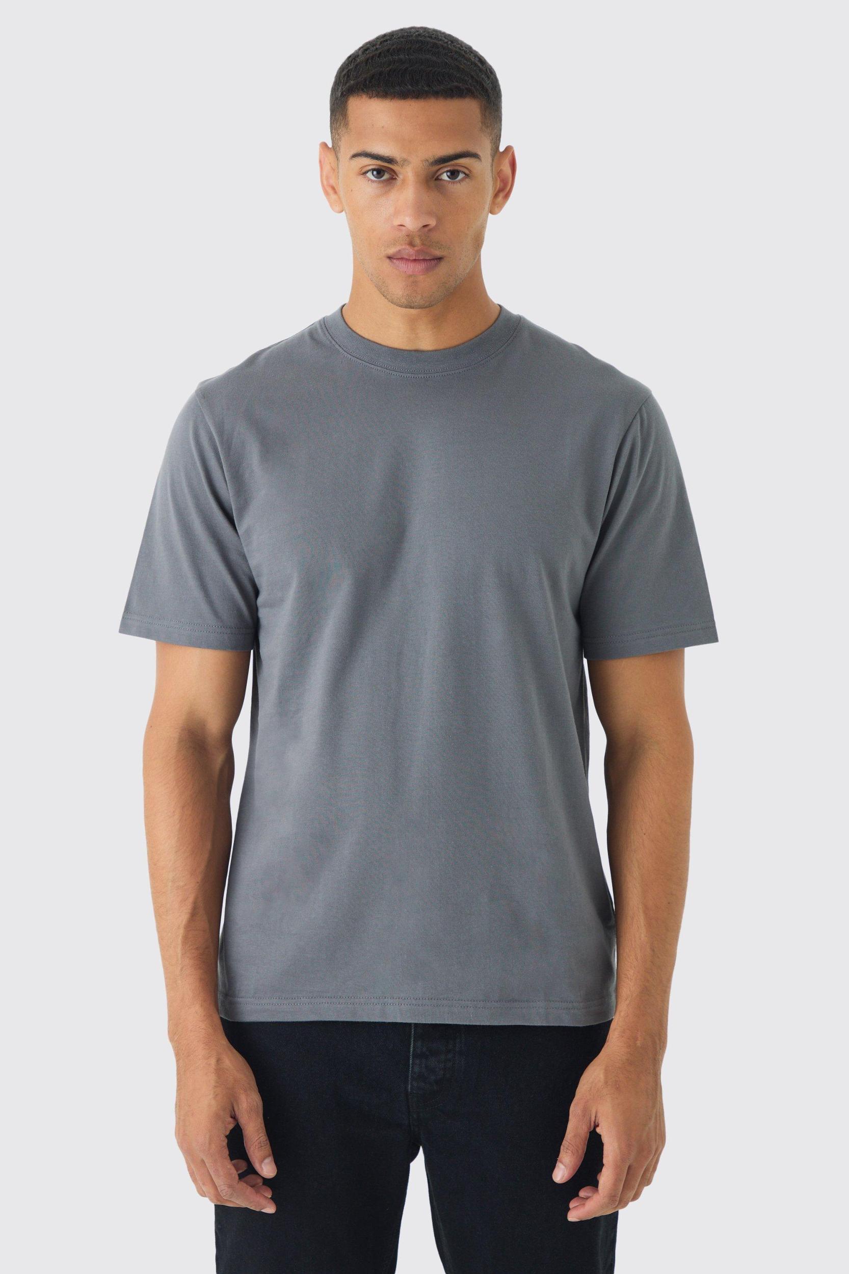 Mens Basic Crew Neck T Shirt - Navy Product Image