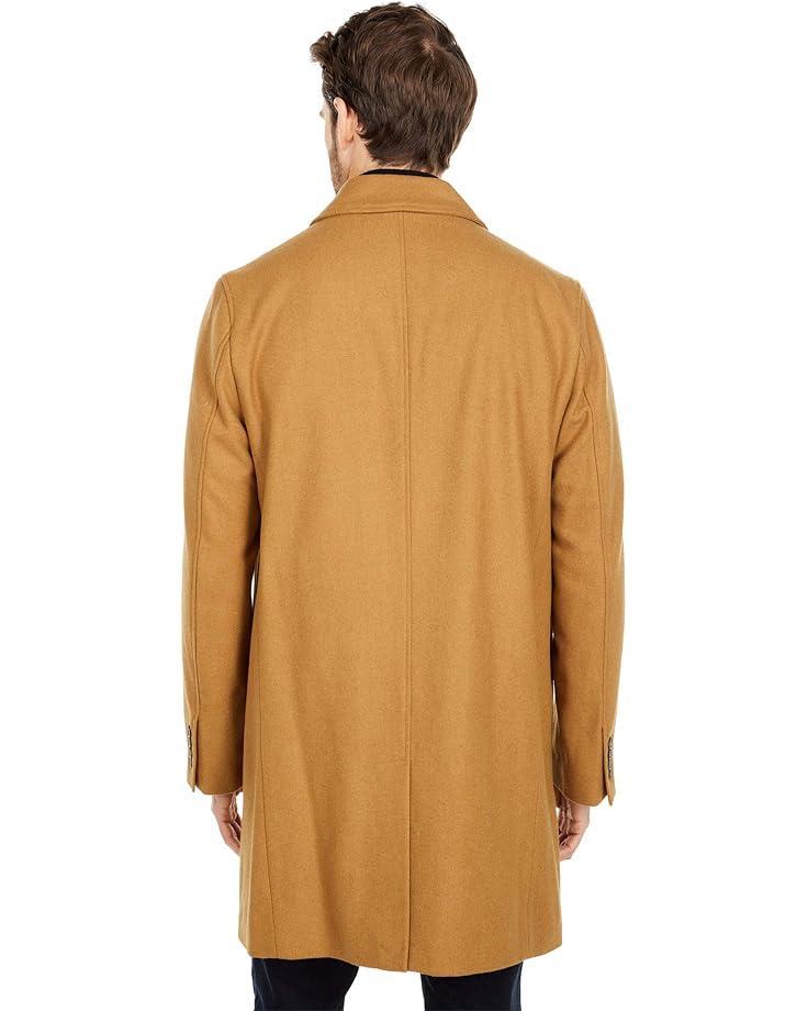 Wool Melton Stand Collar Jacket With Patch Pockets Product Image