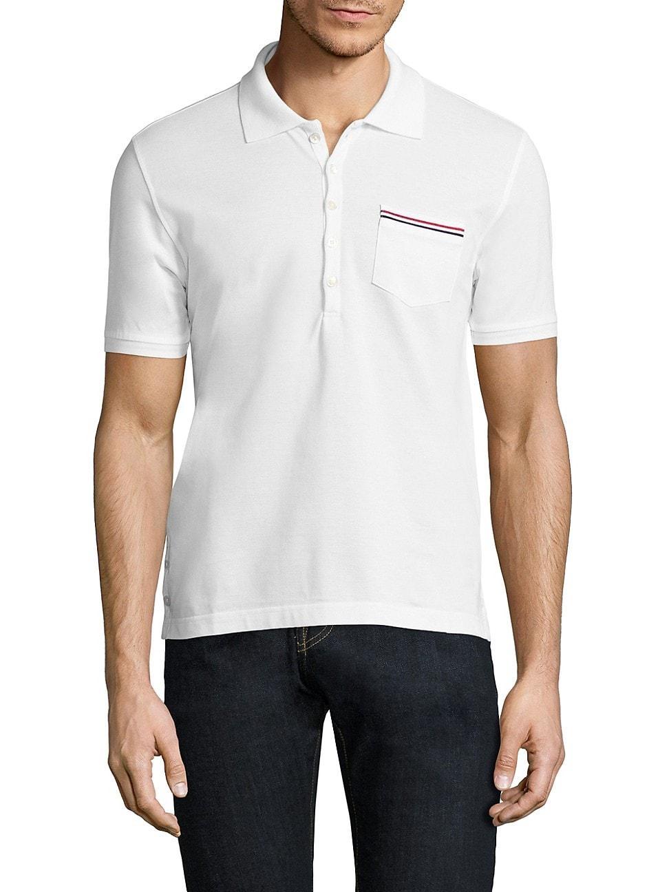 Mens Solid Pique Polo Product Image