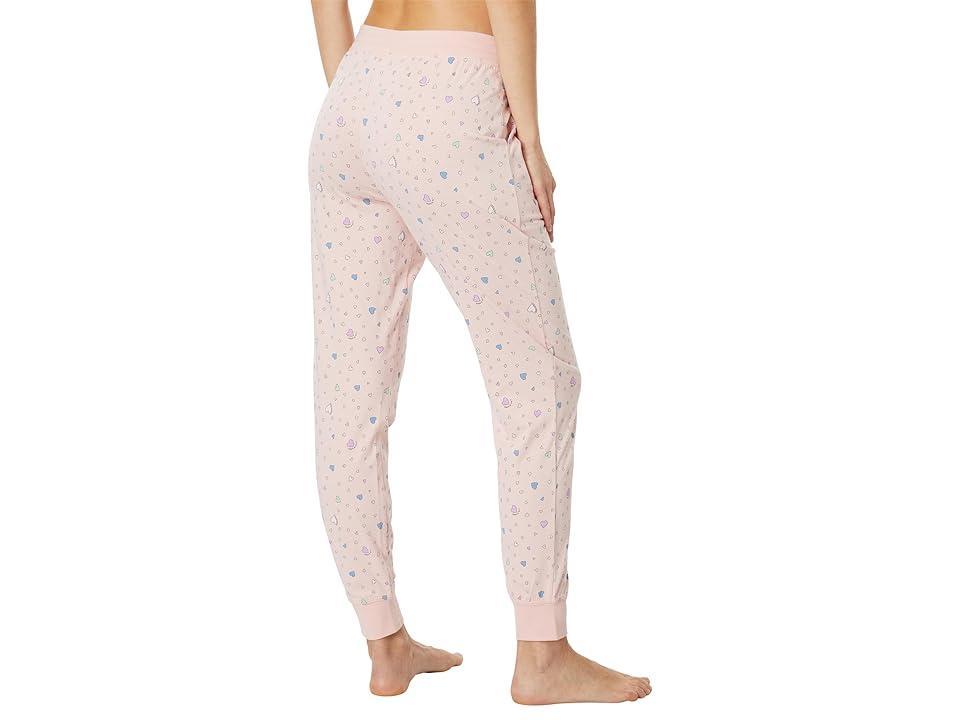 Life is Good Scattered Hearts Pattern Snuggle Up Sleep Joggers (Himalayan ) Women's Pajama Product Image