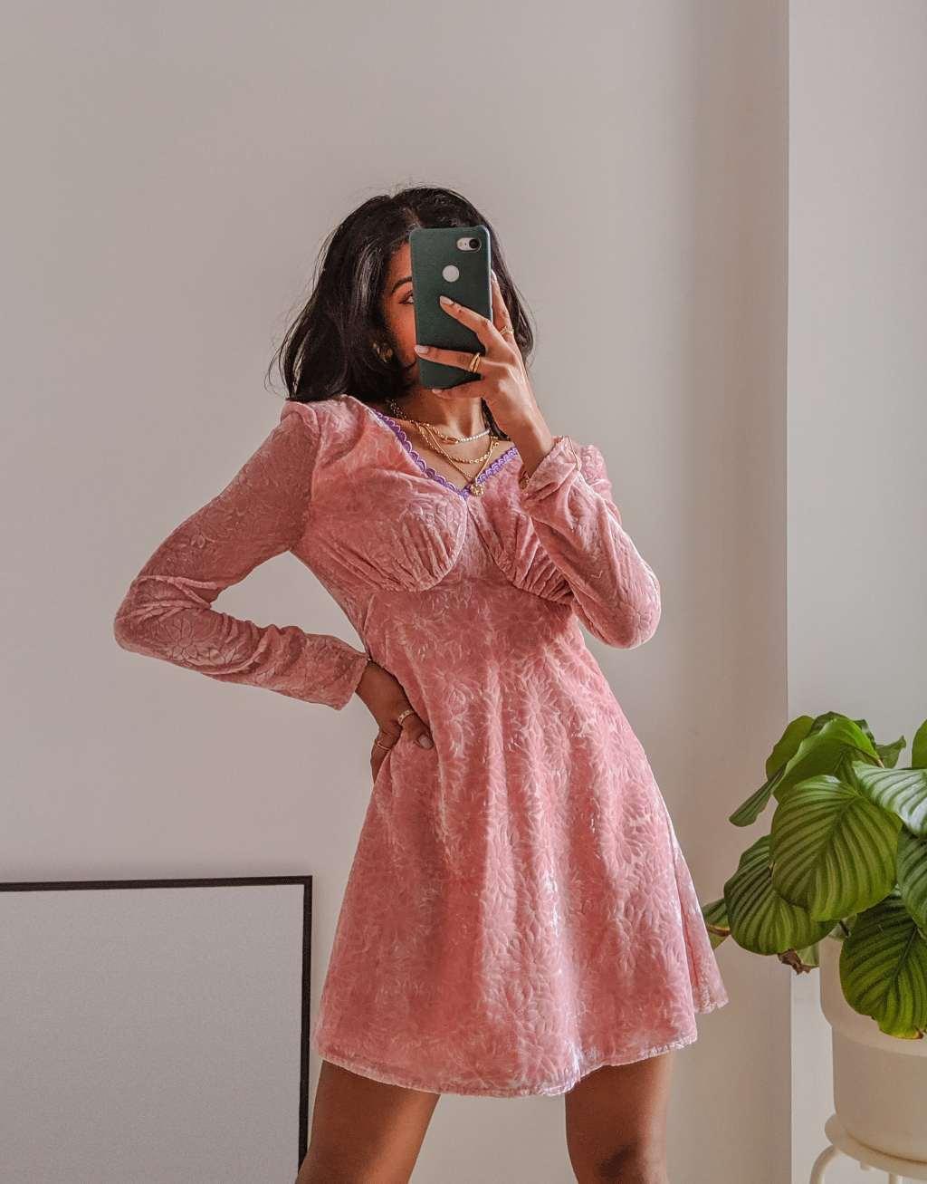 Labelrail x Pose and Repeat long sleeve mini tea dress Product Image