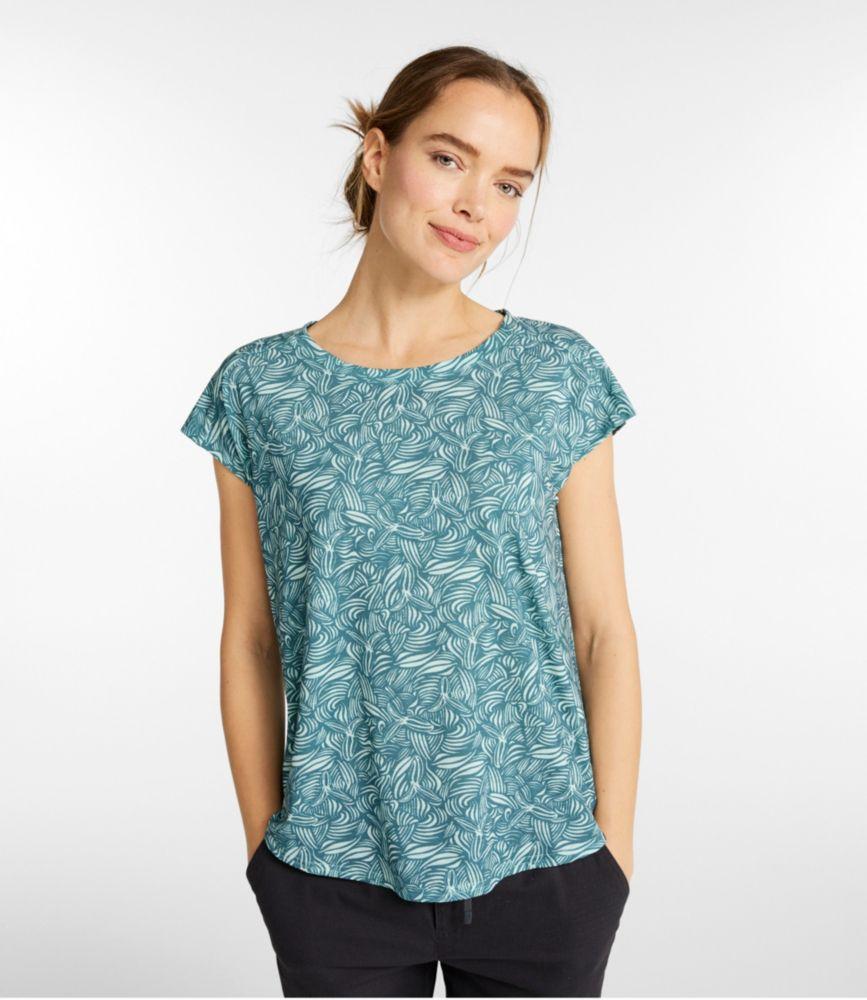 
                            
                                
                                    
                                
                            Women's Streamside Tee, Short-Sleeve Ruched Crew Print
                         Product Image