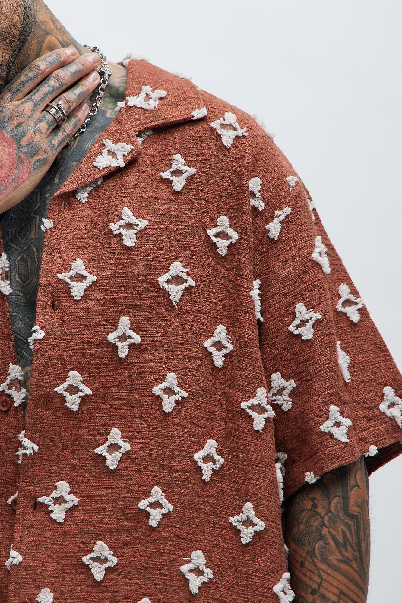 Cropped Starlet Shirt - Brown Product Image