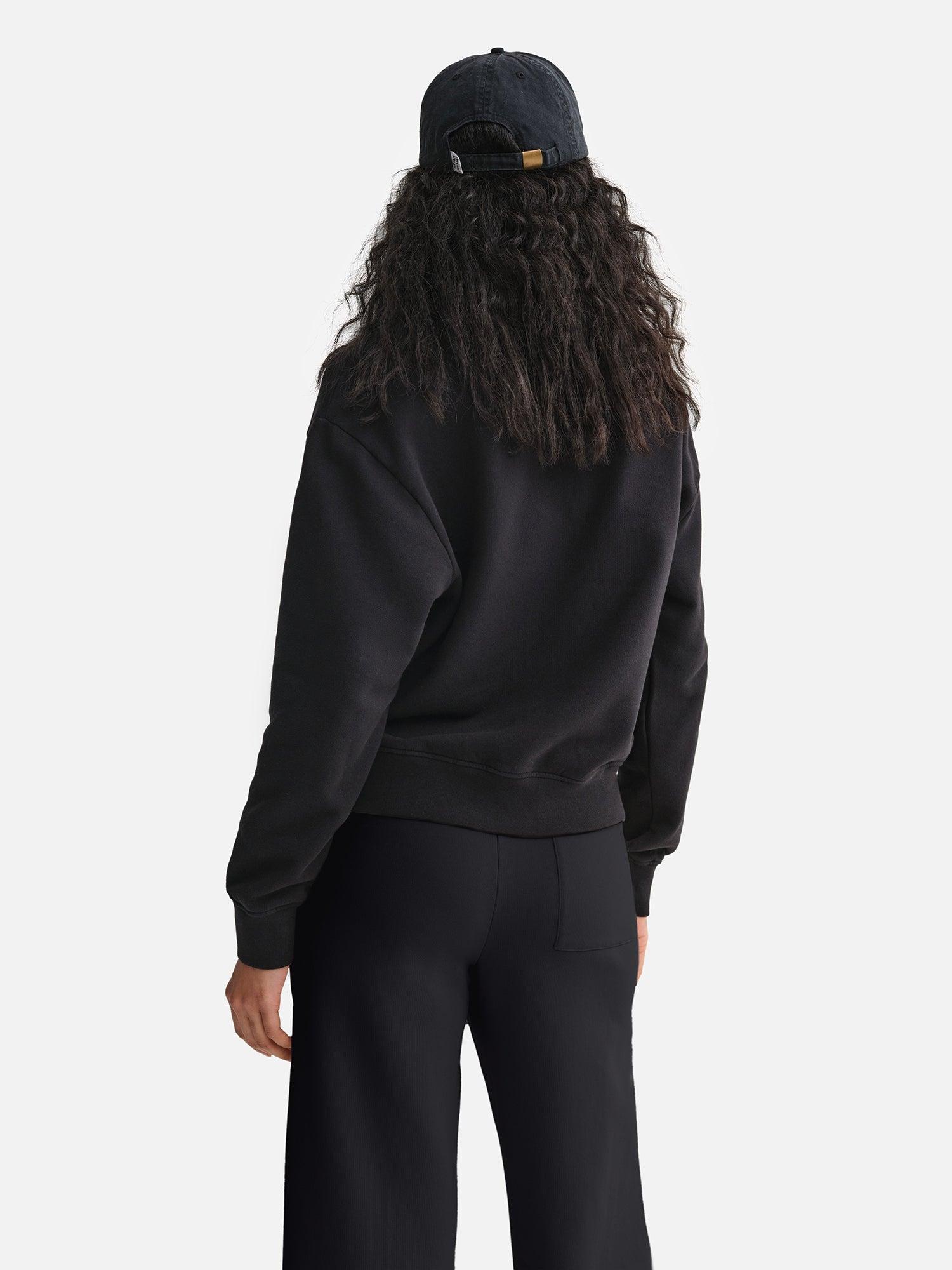 Organic Fleece Quarter Zip Sweatshirt Female Product Image