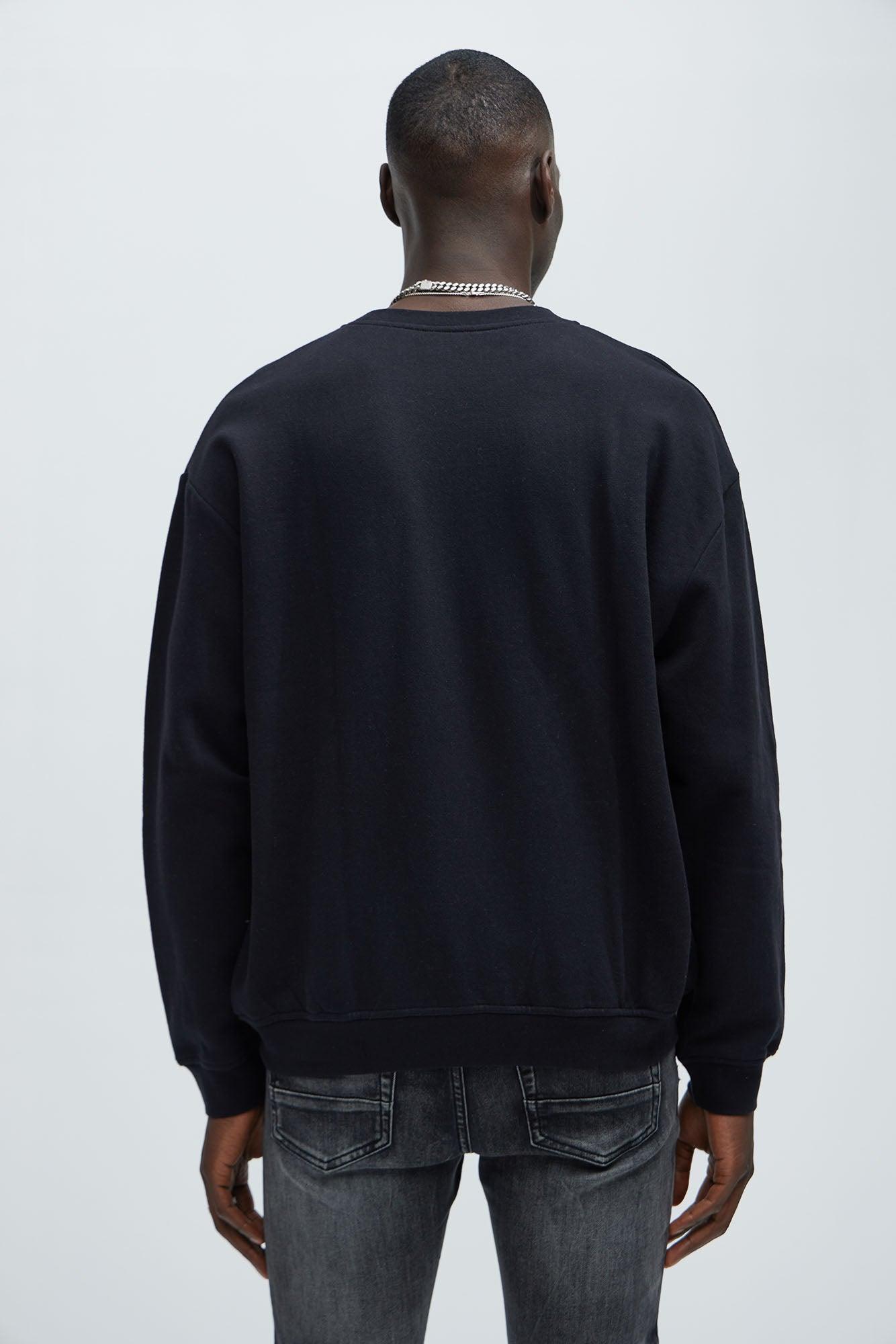 NYC Pocket Crewneck Sweatshirt - Black Product Image