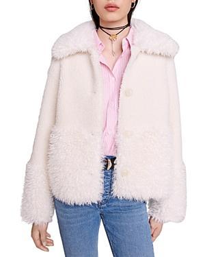 Womens Short Fake Fur Coat Product Image