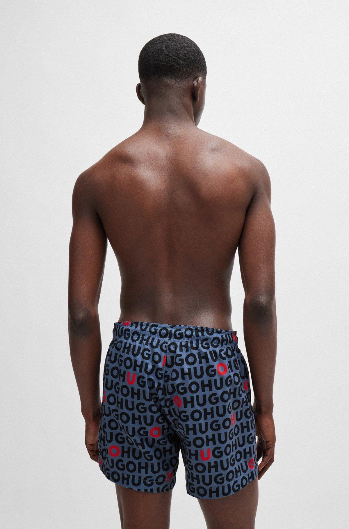  -material swim shorts with logo print Product Image
