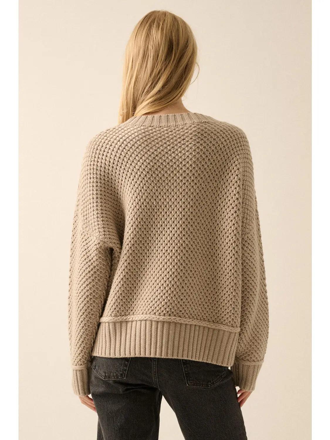 Crochet-Knit Sweater Product Image