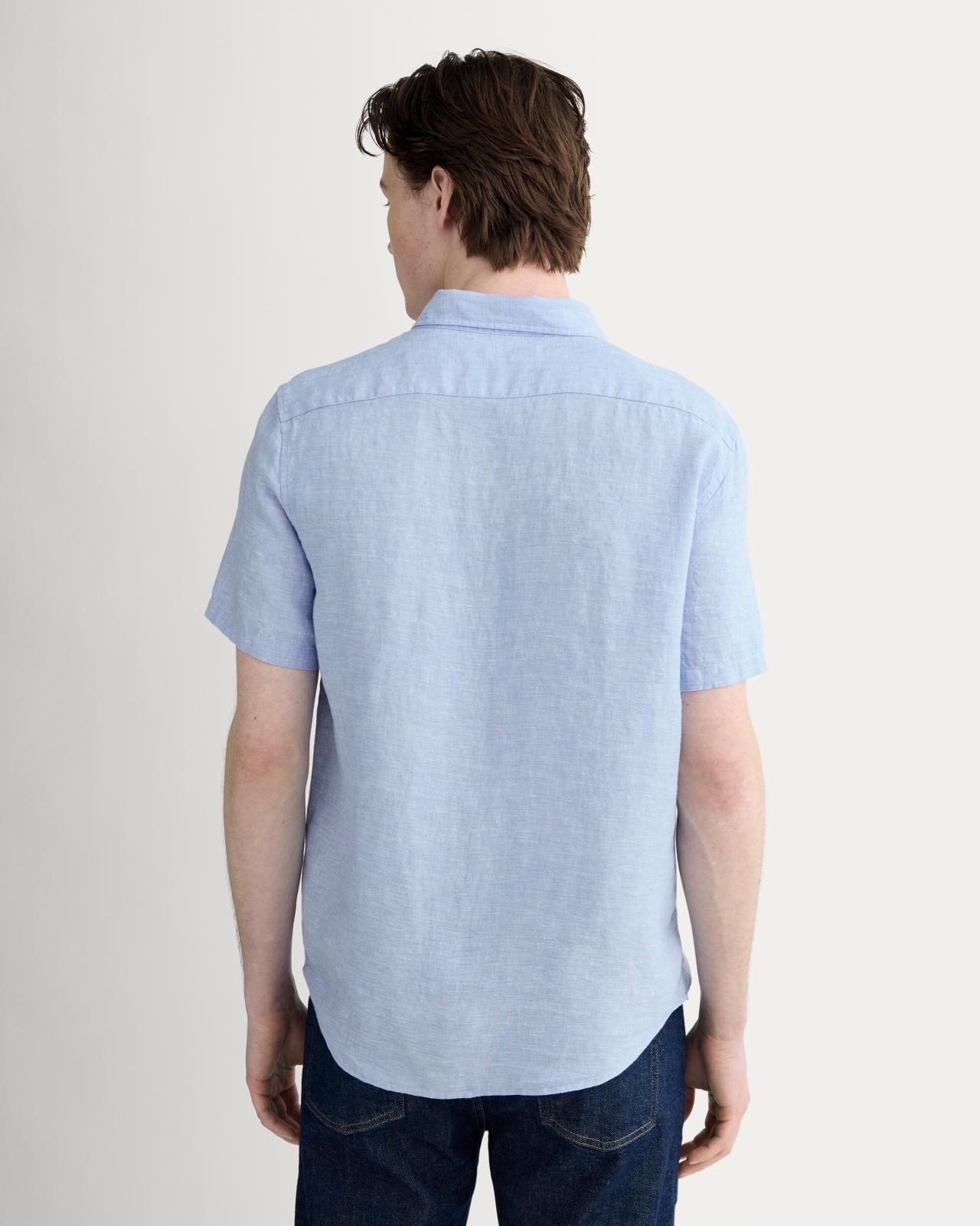 The Classic Short-Sleeve Shirt in Linen Product Image
