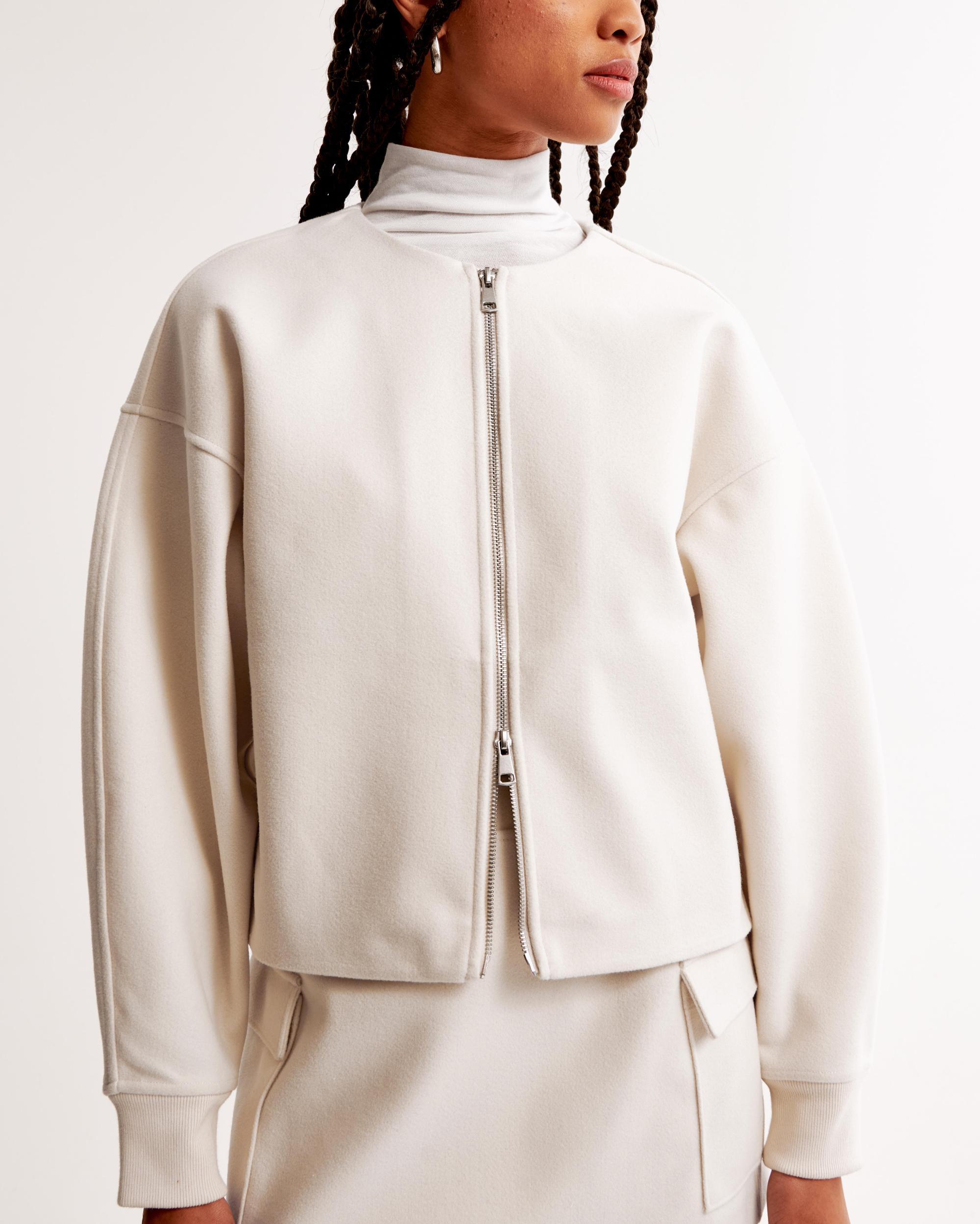 Felted Bomber Full-Zip Product Image