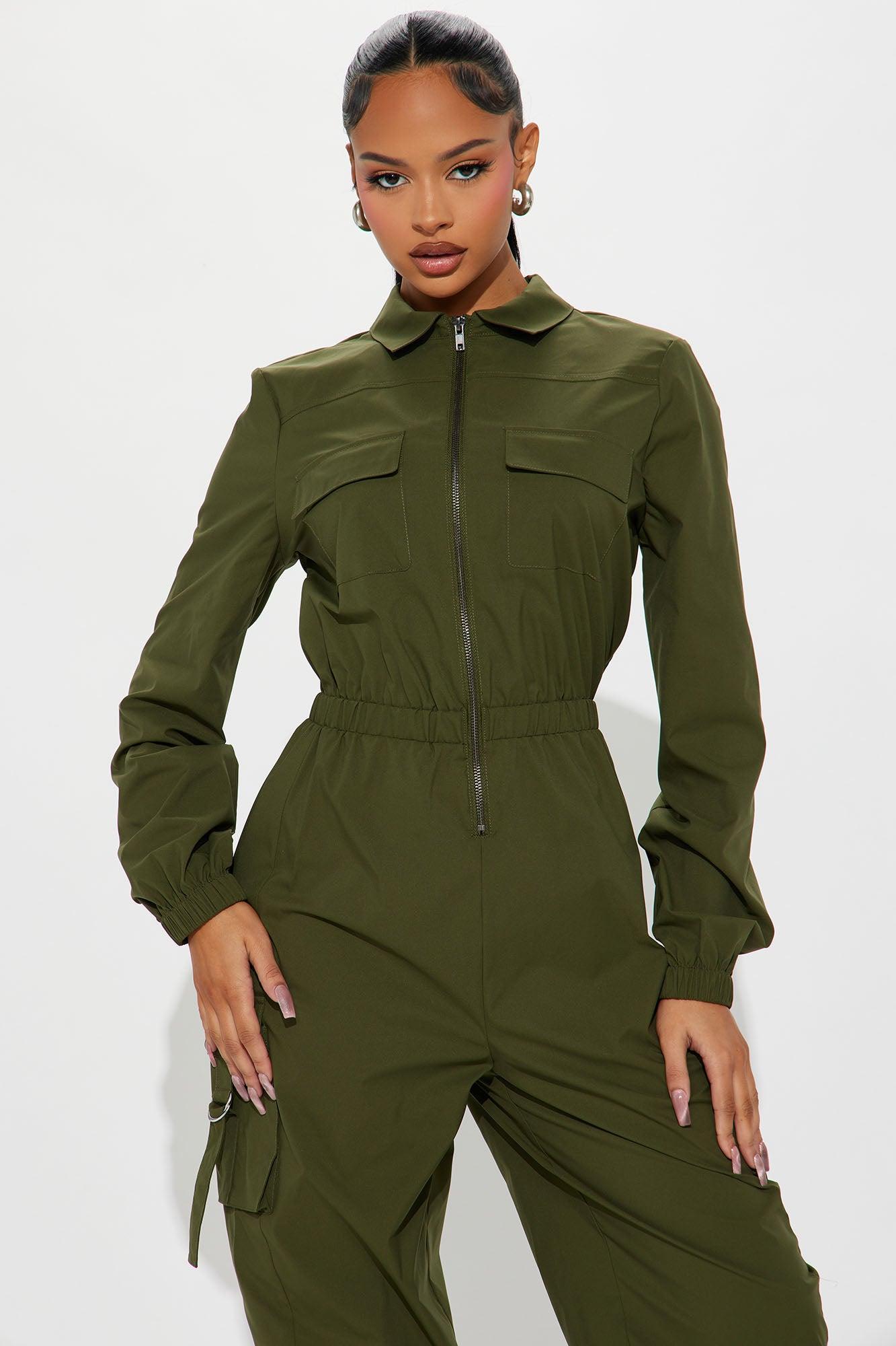 Emerla Jumpsuit - Olive Product Image