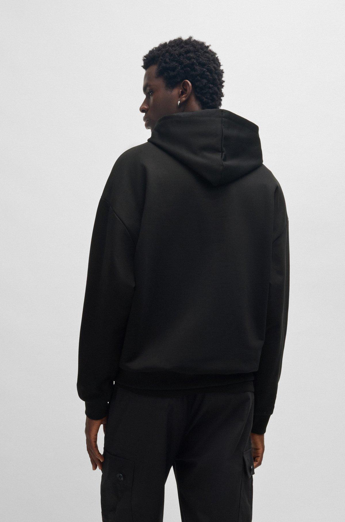 Oversize-fit hoodie in cotton terry with tonal logo Product Image