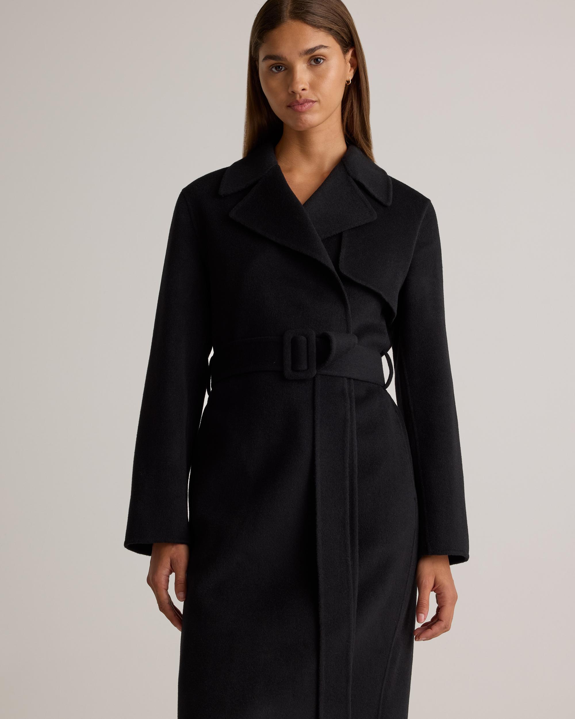 Quince | Women's Double-Faced Merino Wool Trench Coat Wool/Nylon Product Image