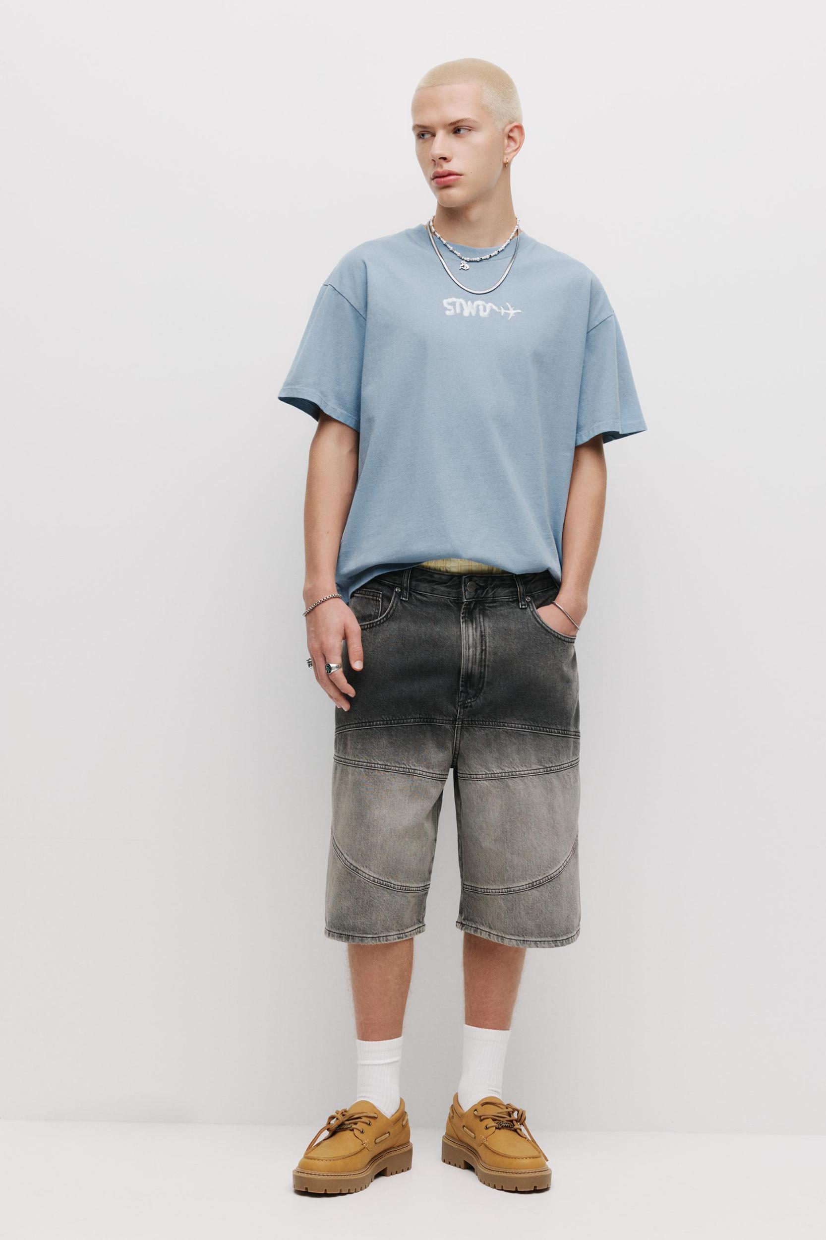 STWD T-shirt with plane cloud print Product Image