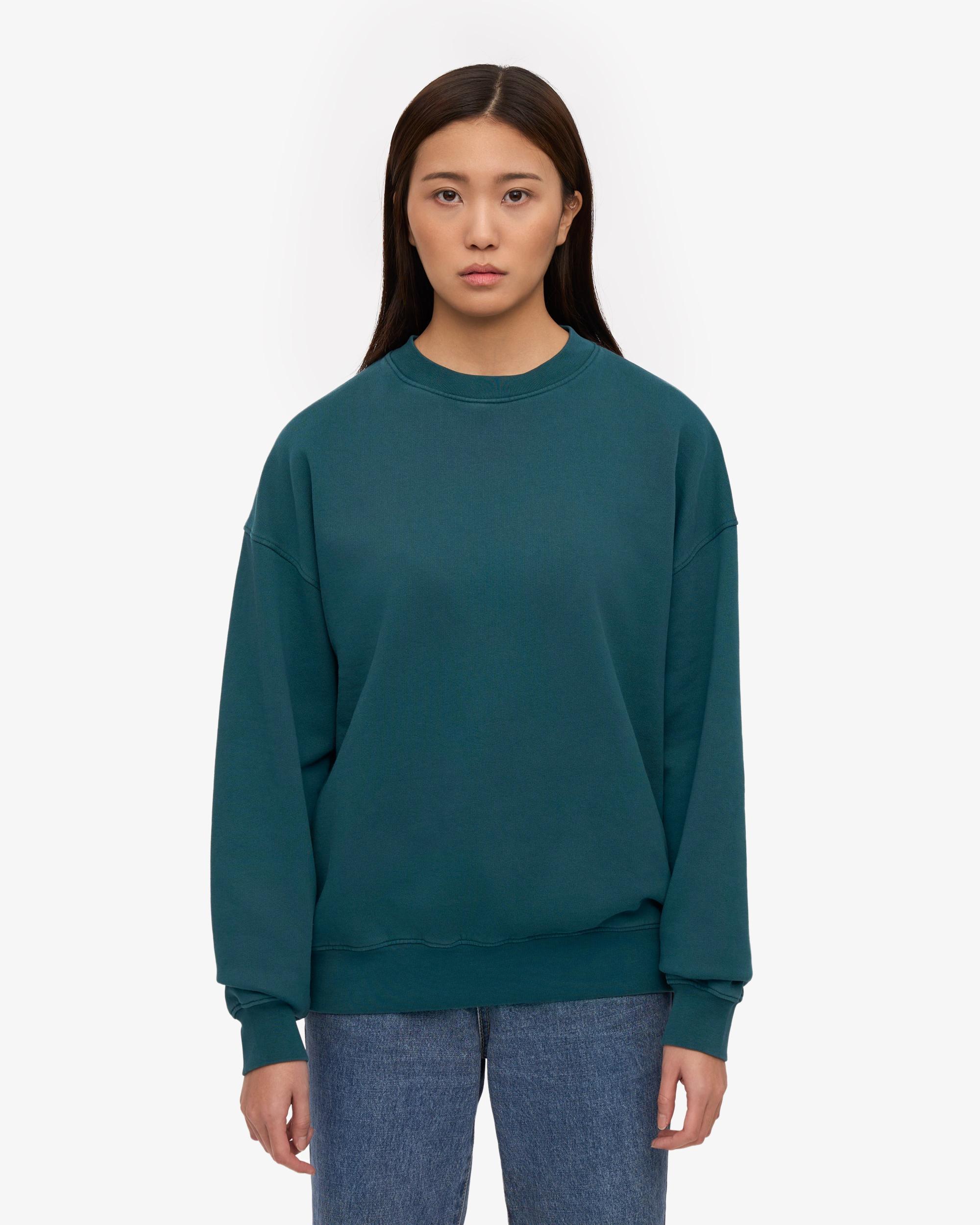 Organic Oversized Crew - Ocean Green Product Image