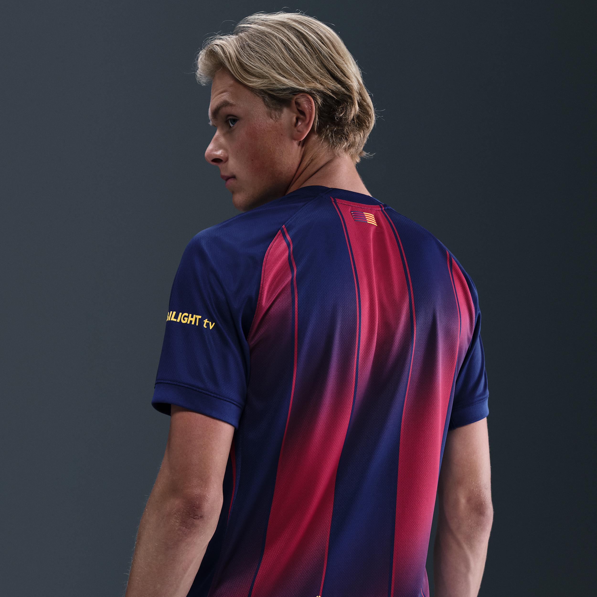 FC Barcelona 2025/26 Stadium Home Men's Nike Dri-FIT Soccer Replica Jersey Product Image